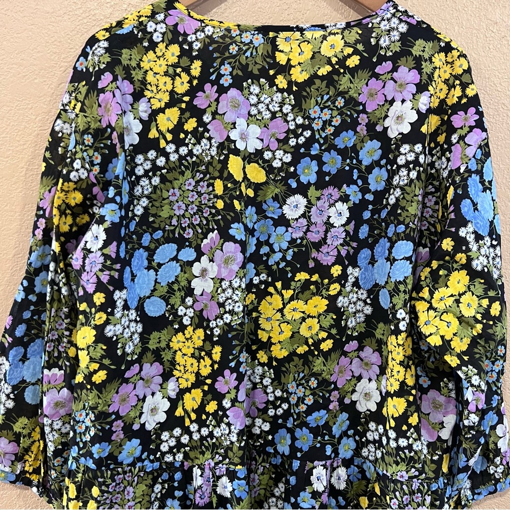 Warehouse Floral Tier Mini Dress Size 10 - Picture 4 of 7